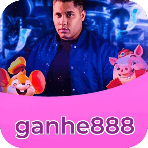 Interface do aplicativo ganhe888 mostrando jogos disponíveis no iOS e Android